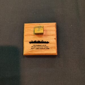USS Holland AS-32 Plaque