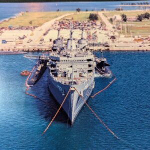 USS Holland AS-32 8x10 Portrait Photo (Missile crane #1)
