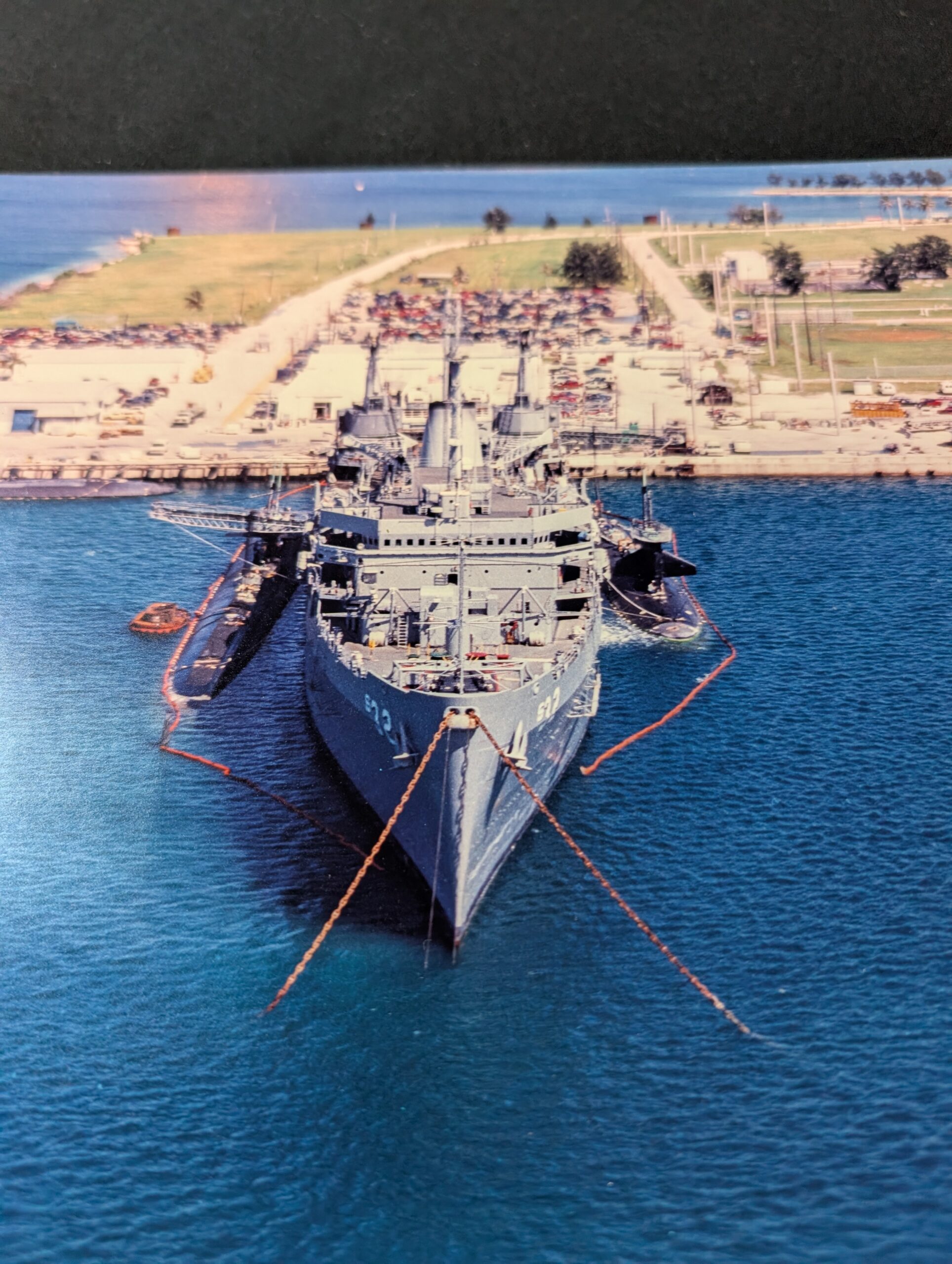 USS Holland AS-32 8x10 Portrait Photo (Missile crane #1)